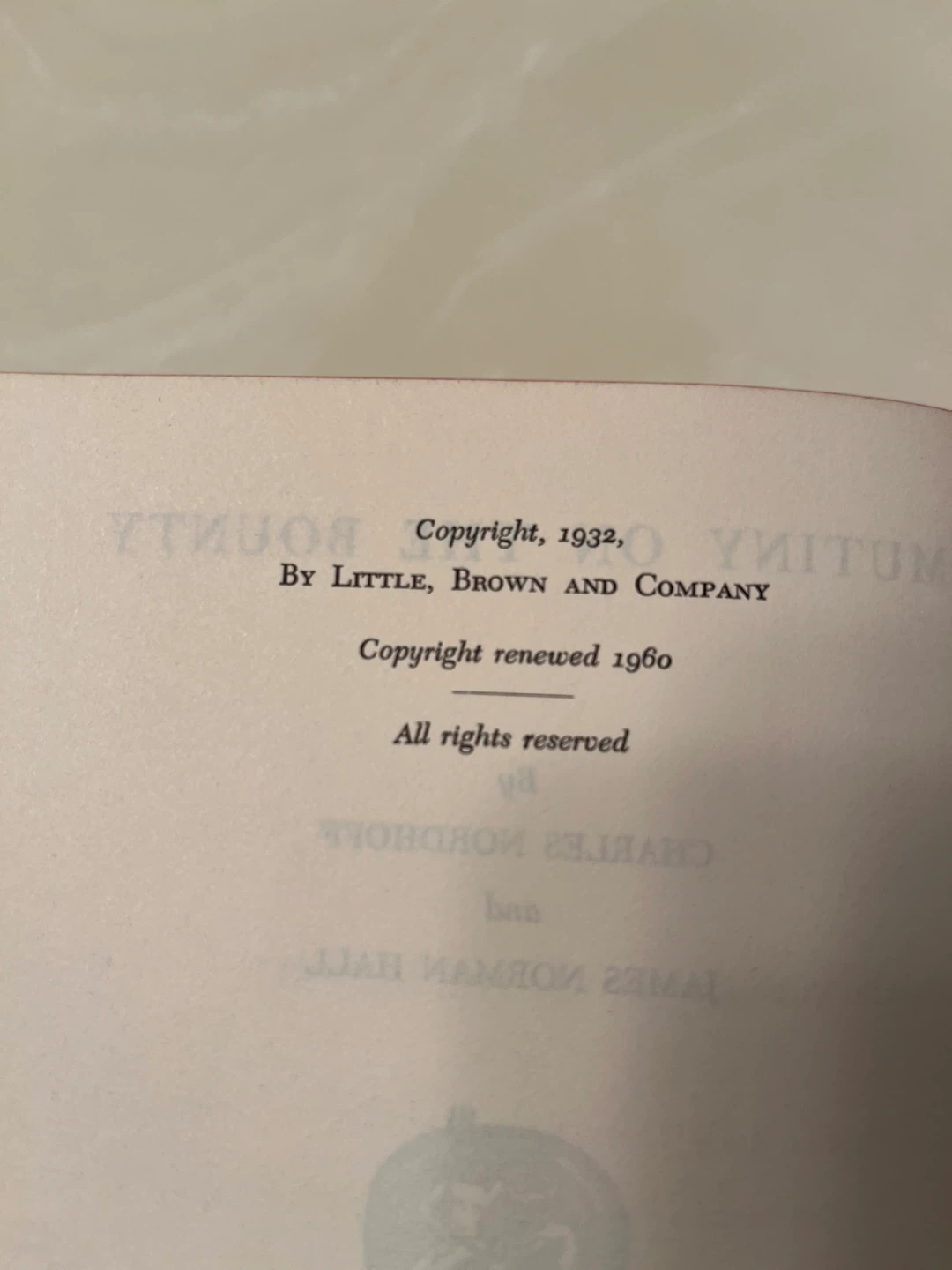 Mutiny on the Bounty Vintage 1960 Hardcover Book - photo 5