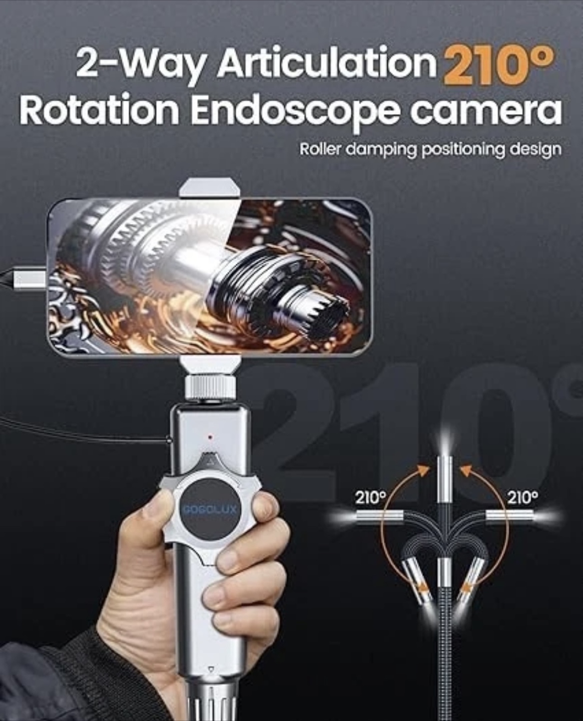 GOGOLUX GL100 USB Articulating Borescope - photo 5
