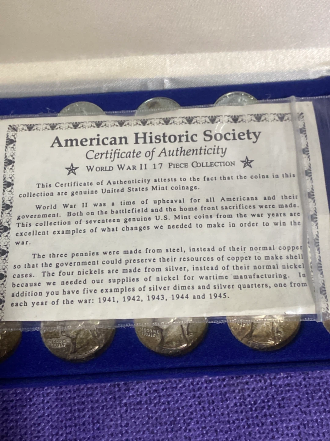 World War II 17 Piece Coinage Collection - photo 4