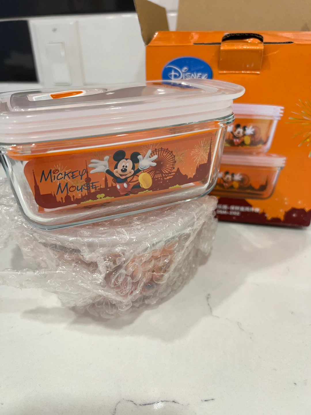 Disney Mickey Mouse Glass Food Containers - New - photo 4