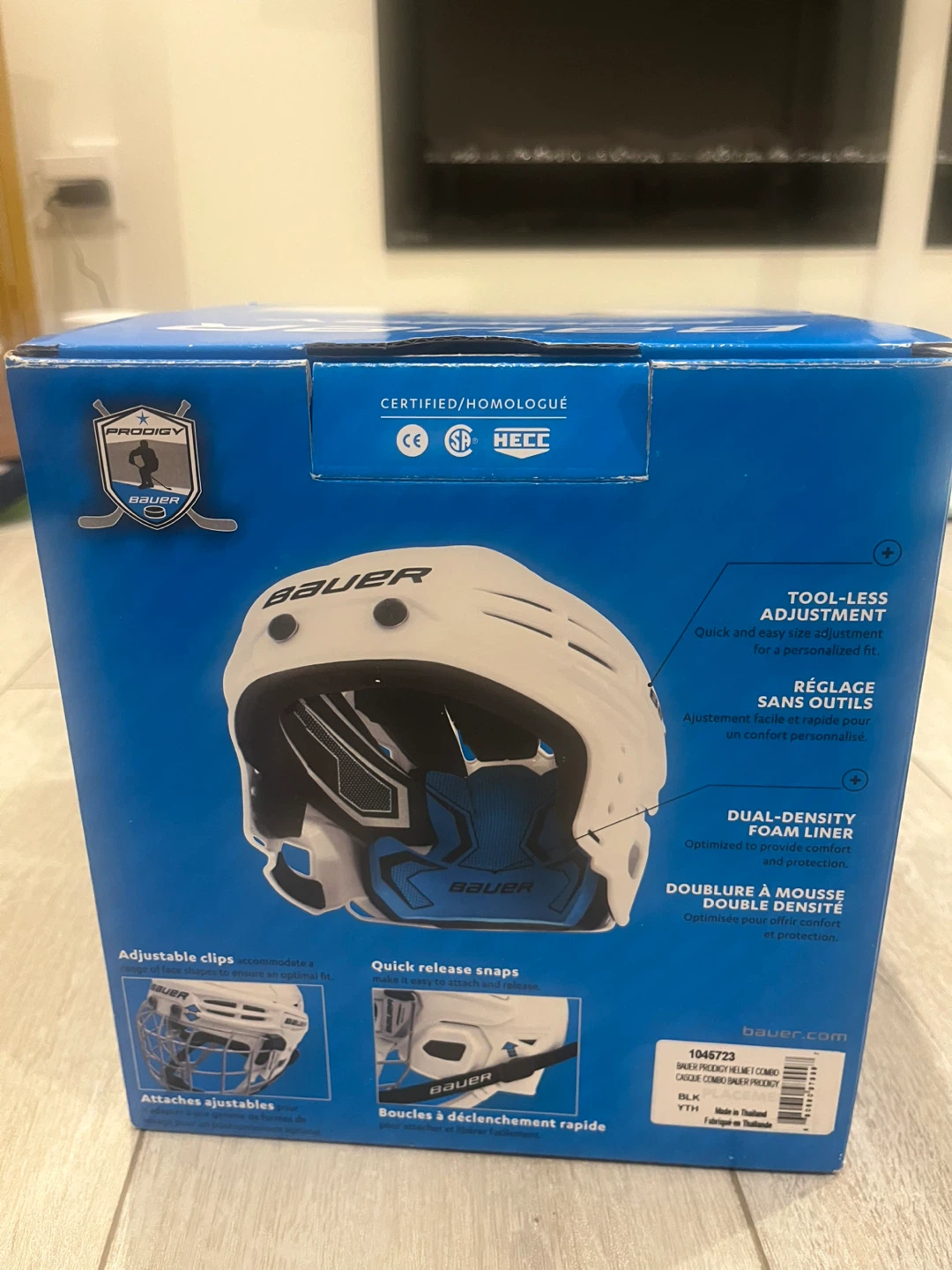 Bauer Prodigy Youth Hockey Helmet Combo - Black - photo 2