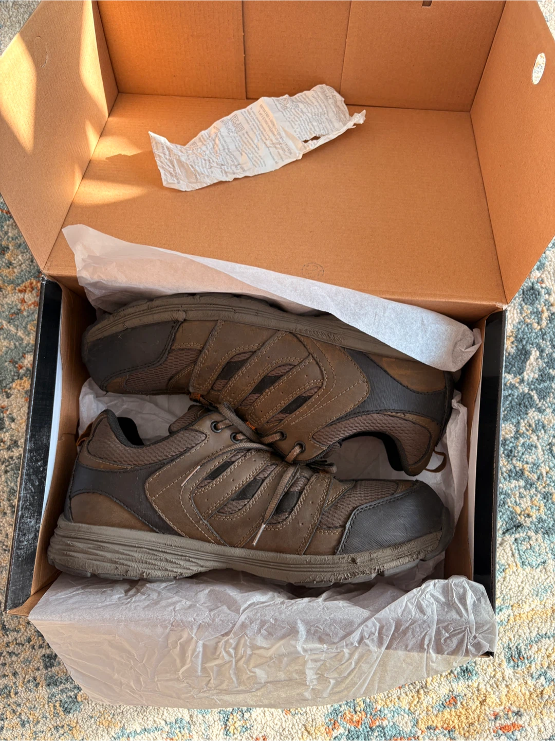 Safety shoes Brown Men's Size 13 - photo 3
