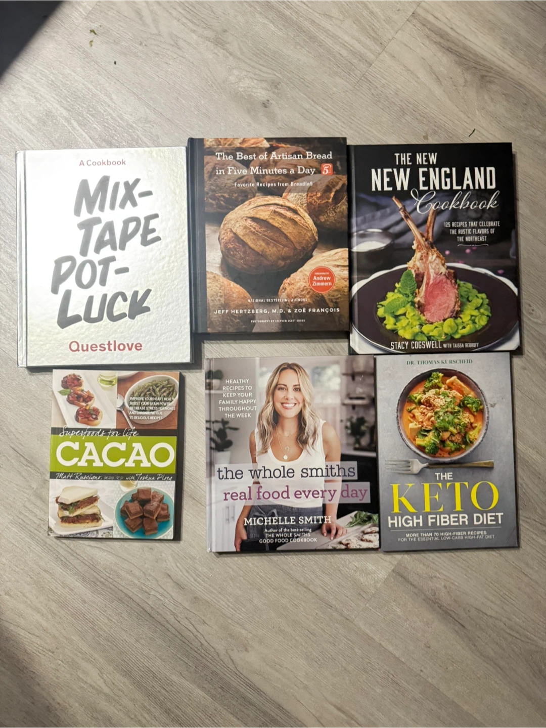 Assorted kitchen books