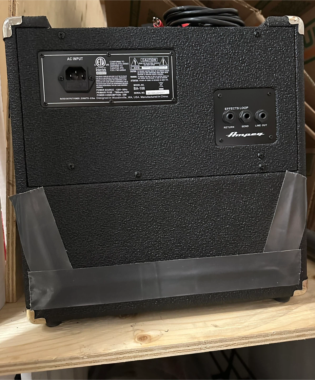 Ampeg BA-108 Bass Amplifier - photo 2