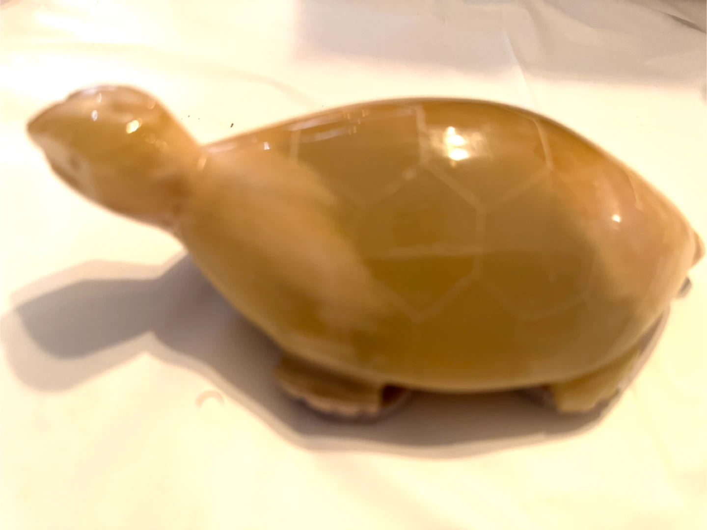Marble Turtle Figurine vintage - collectable piece