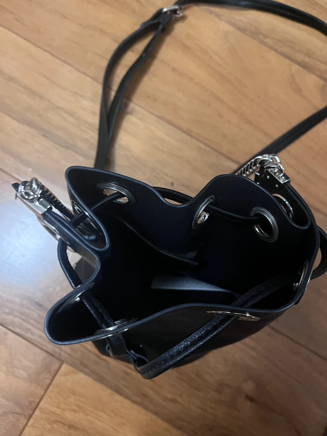 Zara Black Bucket Bag - photo 2