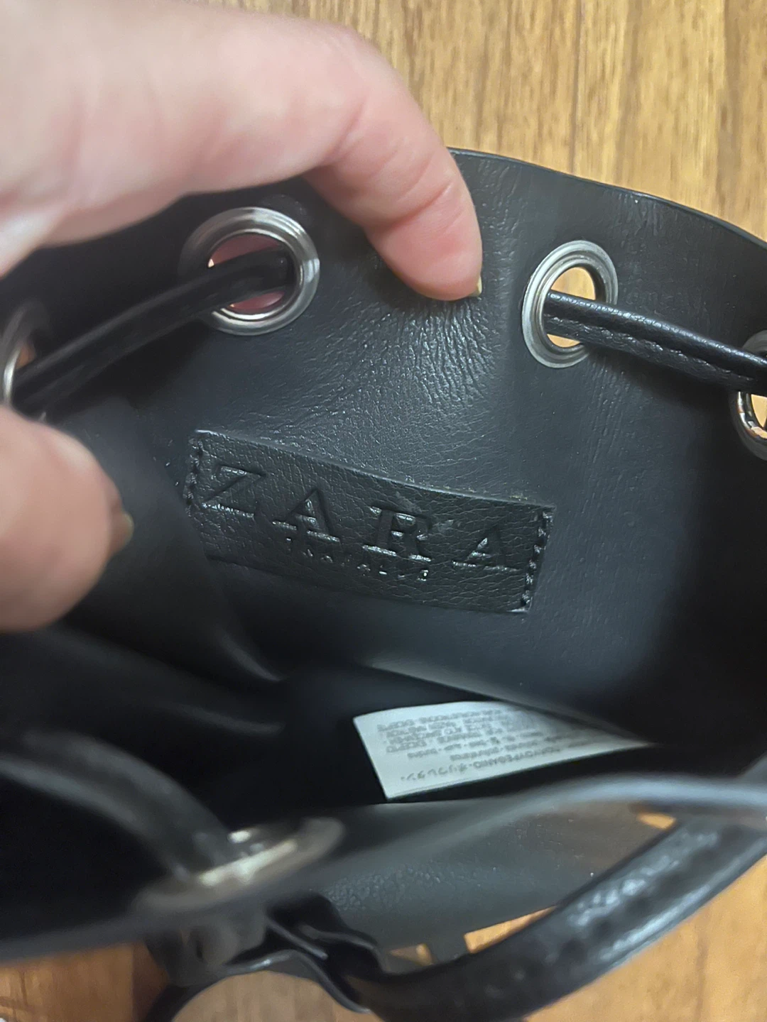 Zara Black Bucket Bag - photo 3
