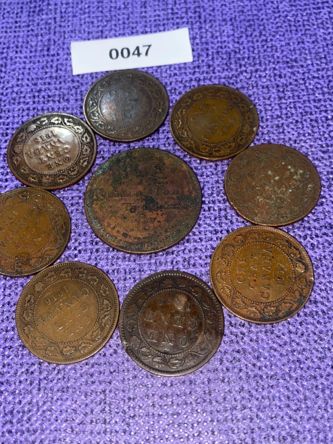 Vintage Canadian One Cent Coins - photo 5