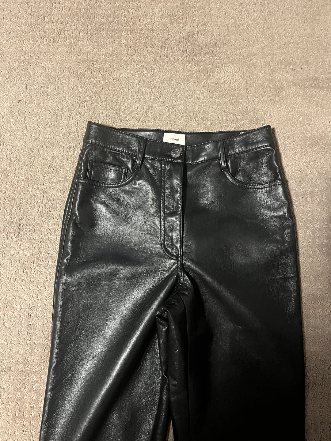 Wilfred Vegan Leather Pants - Size 4 - photo 2