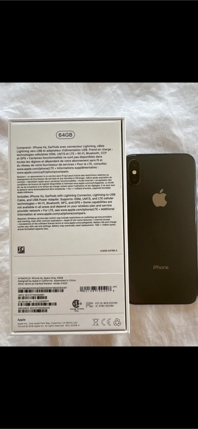 Apple iPhone XS Space Gray 64GB - Like New! - photo 3