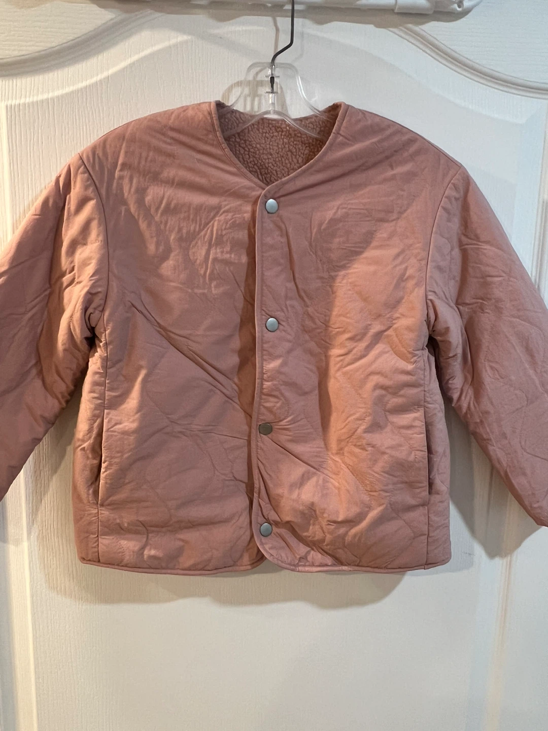Pink Quilted Reversible Jacket