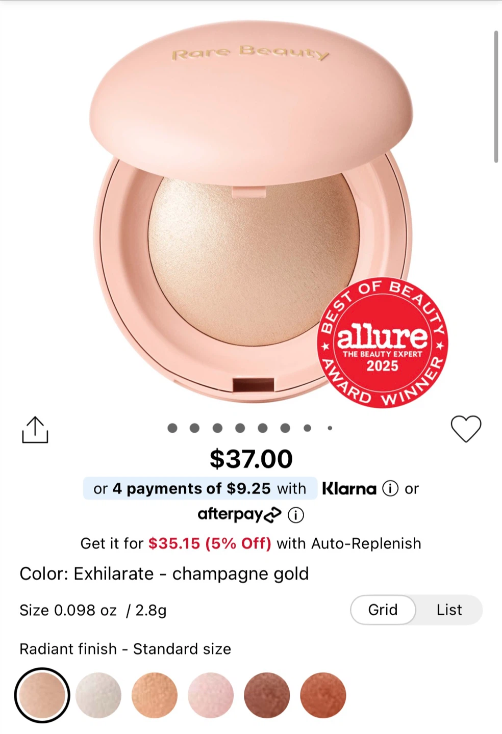 Rare Beauty Highlighter BRAND NEW - Exhilarate