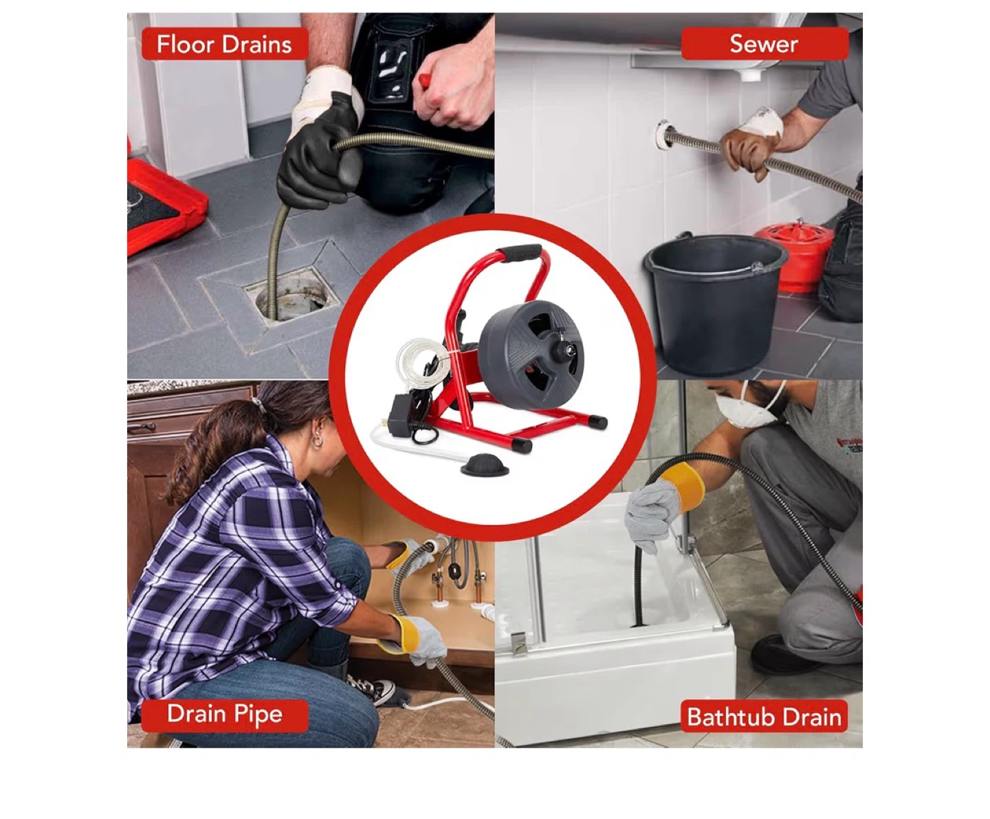 Drain Cleaner Machine with 50FT Cable - photo 3