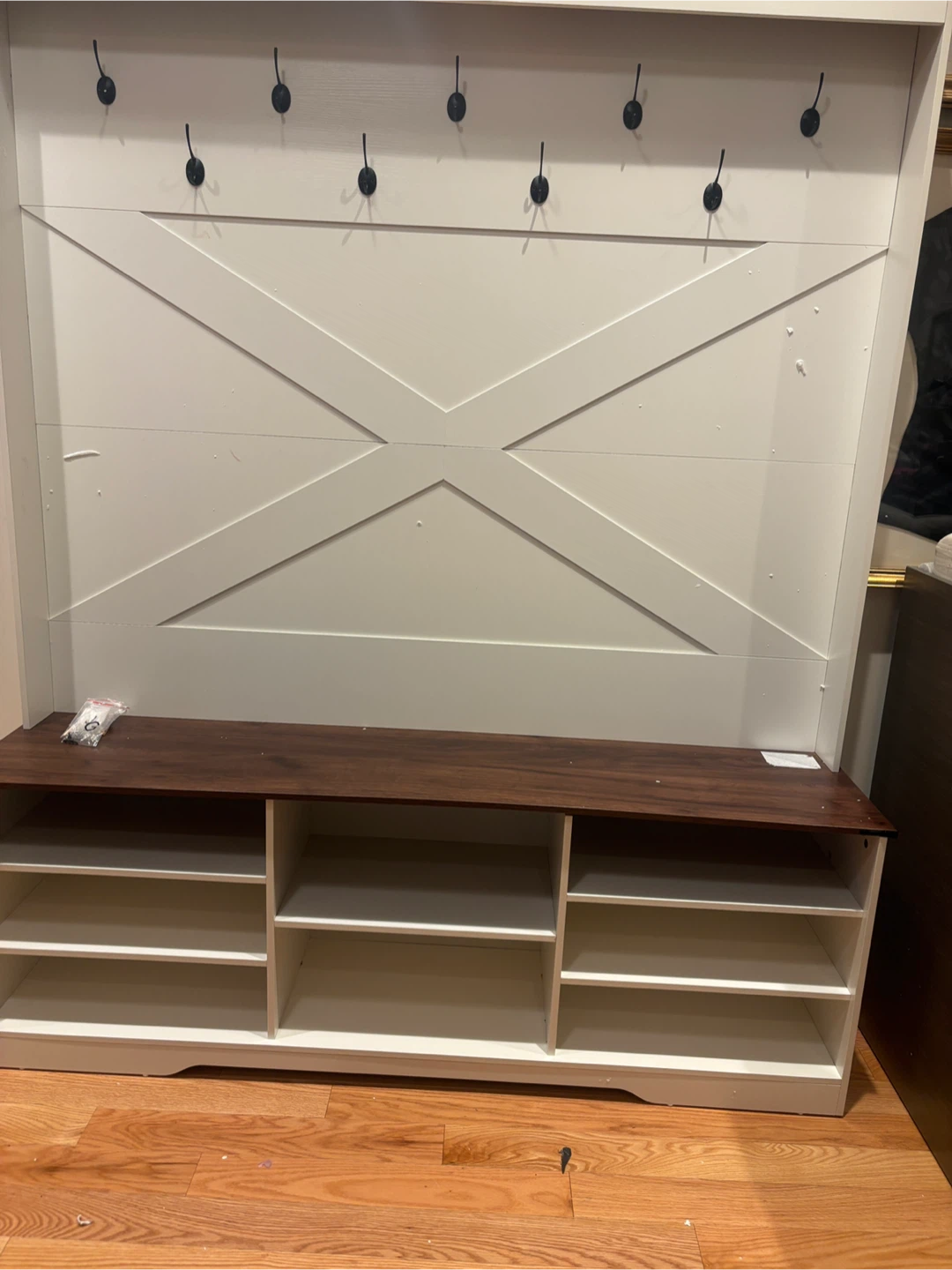 Hall Tree with Bench & Shoe Storage - photo 4