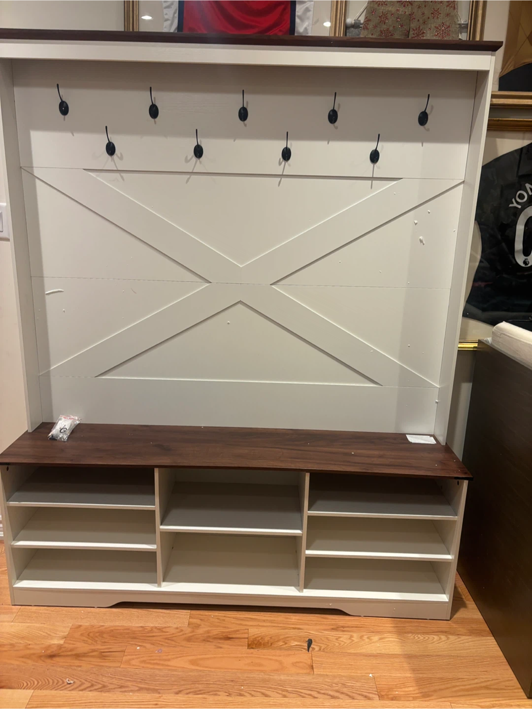 Hall Tree with Bench & Shoe Storage - photo 5