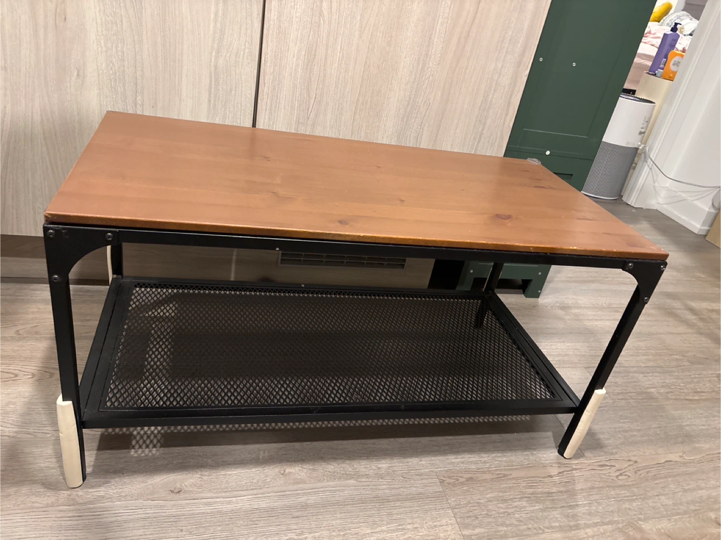 IKEA Coffee Table with Mesh Shelf