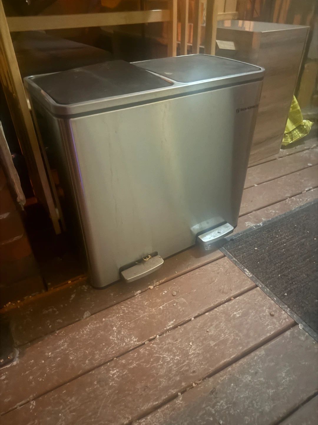 simplehuman Dual Compartment Recycling Step Can - photo 3