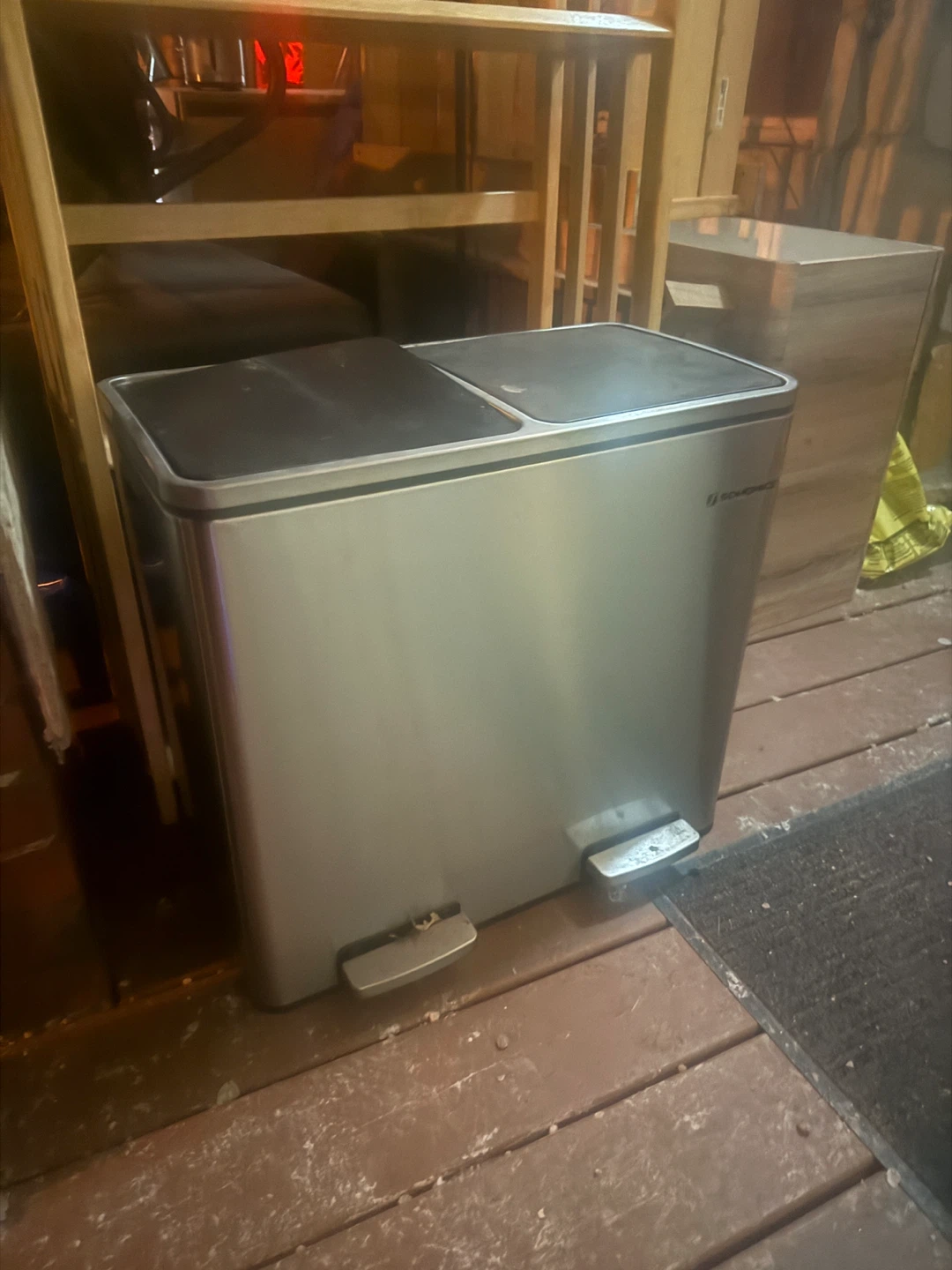 simplehuman Dual Compartment Recycling Step Can - photo 2