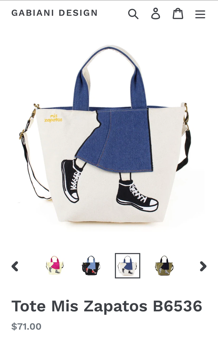 Mis Zapatos Canvas Tote Bag - photo 2