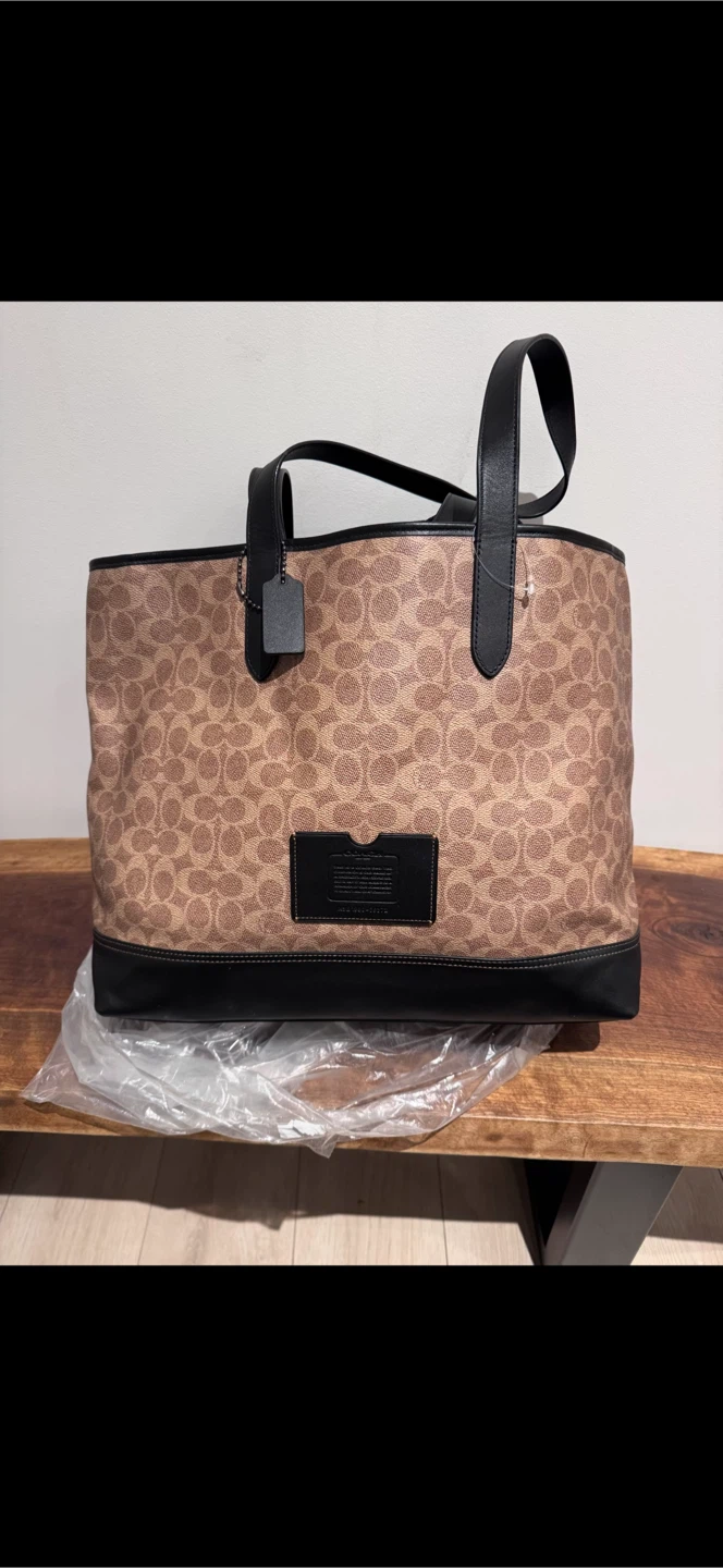 Coach Academy Travel Tote in Signature Canvas