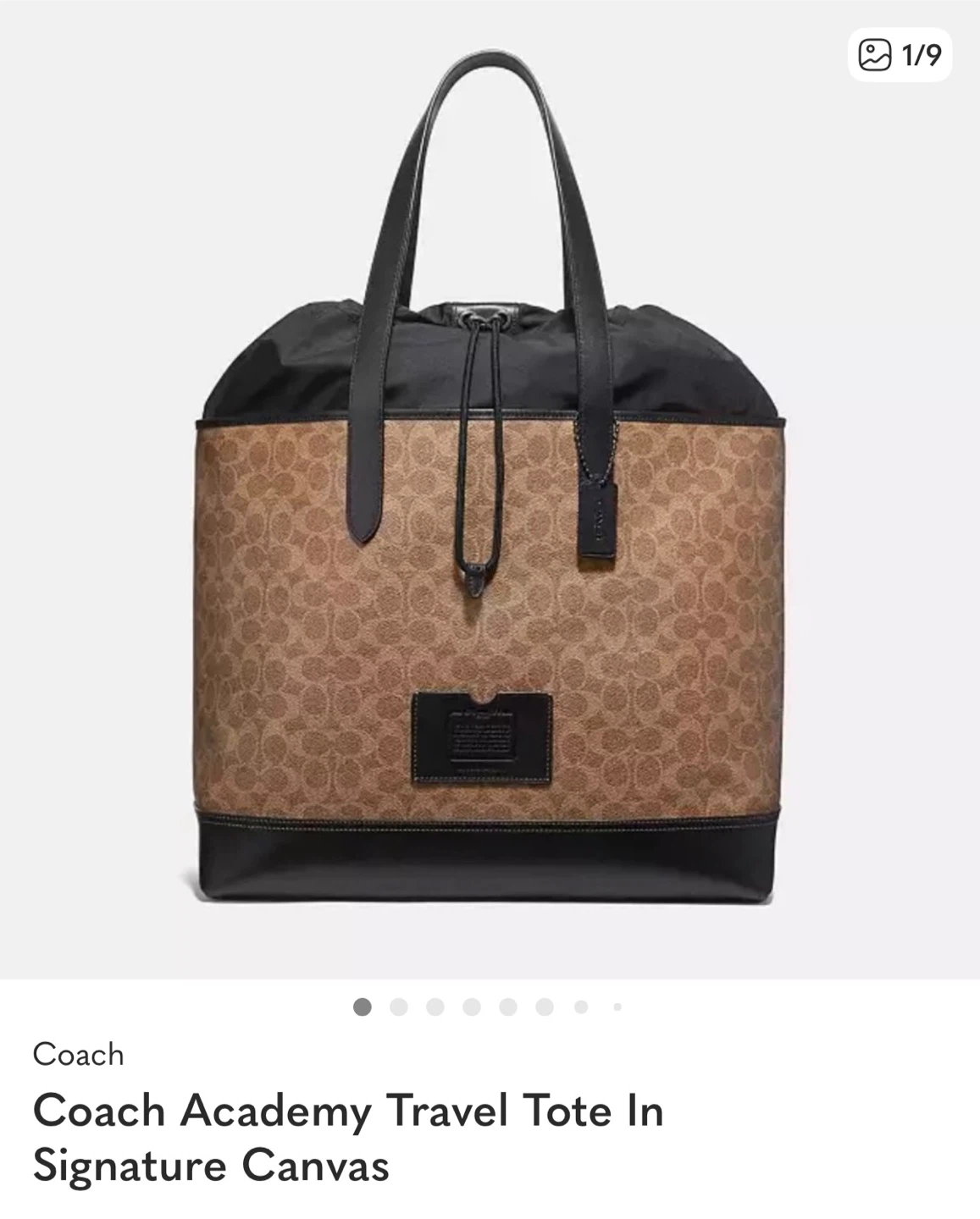 Coach Academy Travel Tote in Signature Canvas - photo 3