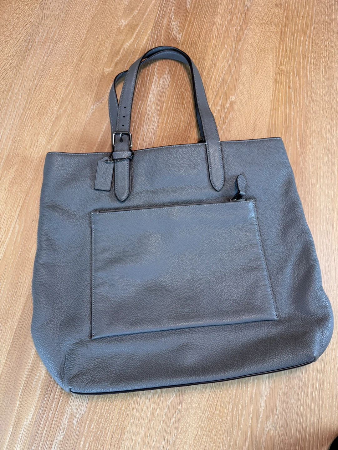 Coach Gray Leather Tote Bag - photo 3
