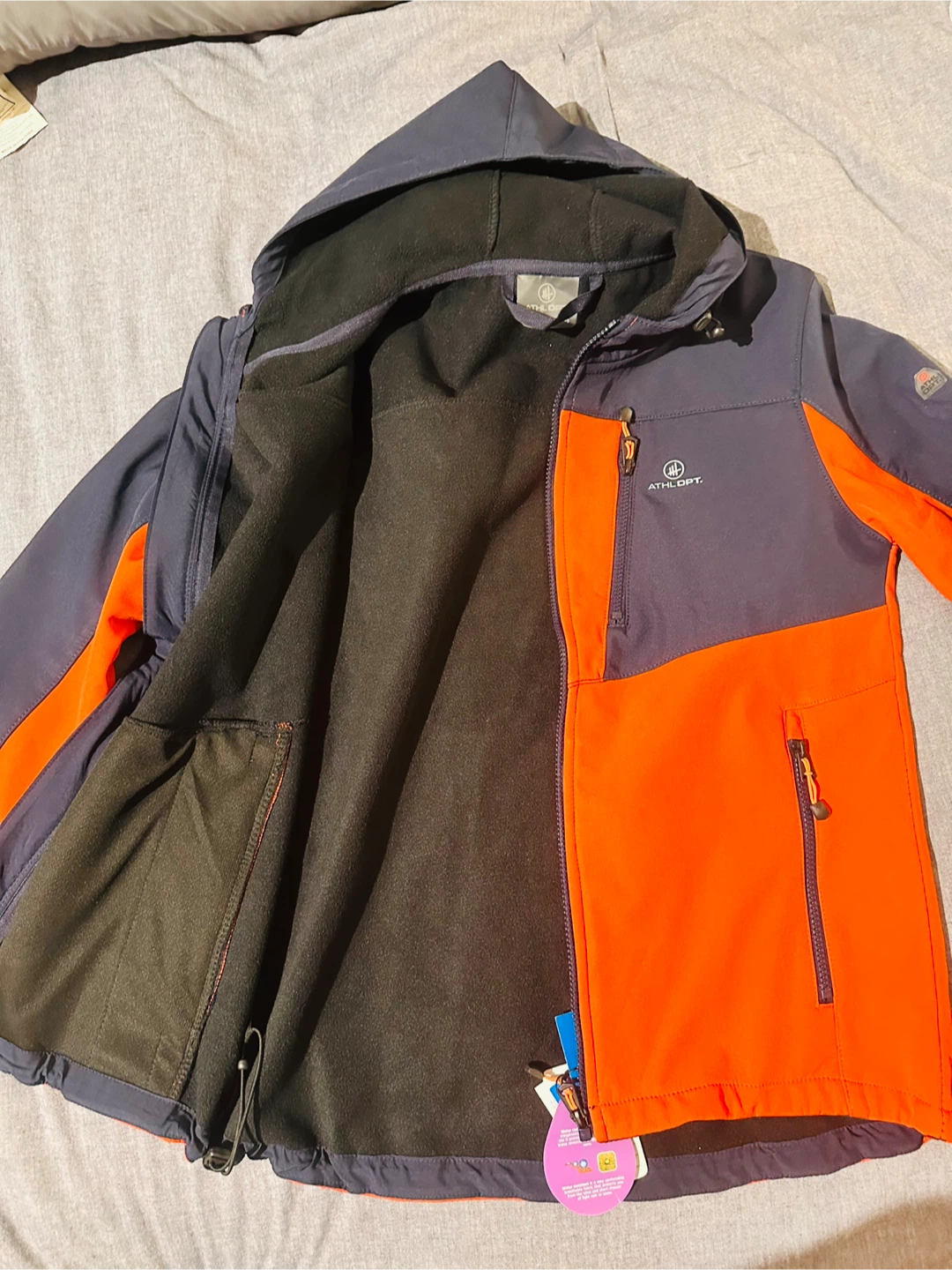 Weather resistant Softshell Orange & Grey Jacket - Medium - photo 5