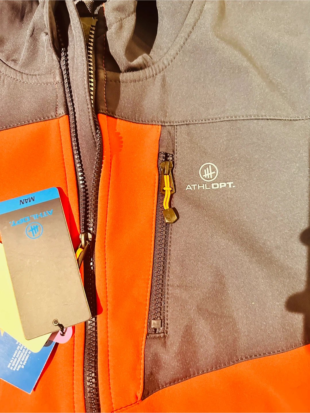 Weather resistant Softshell Orange & Grey Jacket - Medium - photo 2