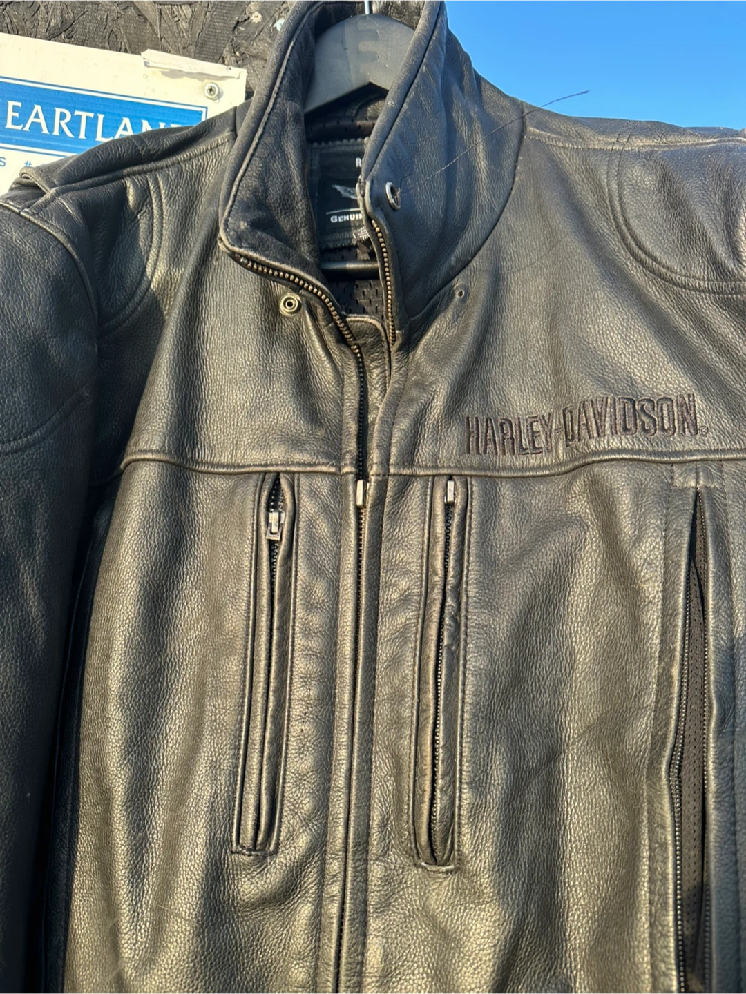 Harley Davidson Leather Motorcycle Jacket - photo 2