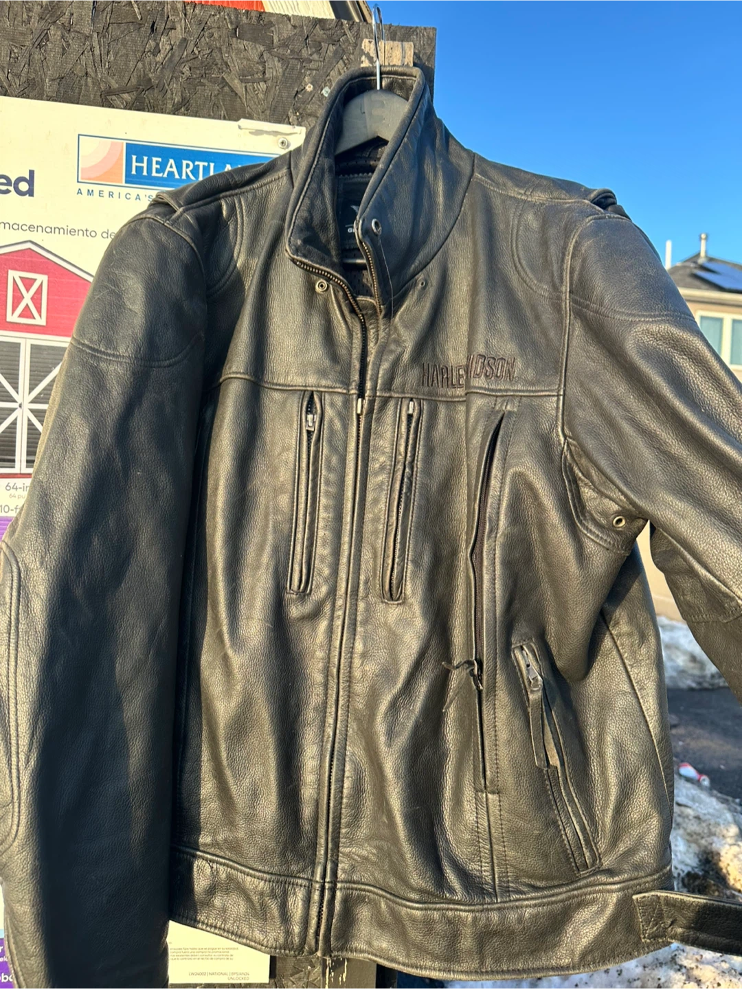 Harley Davidson Leather Motorcycle Jacket - photo 4