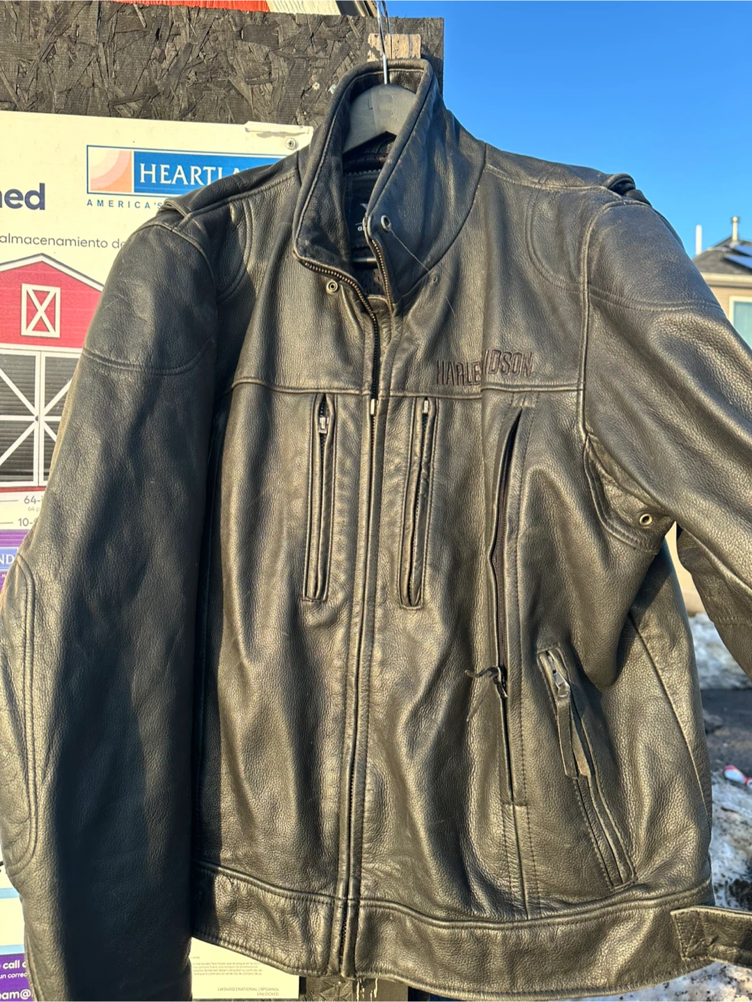 Harley Davidson Leather Motorcycle Jacket - photo 3