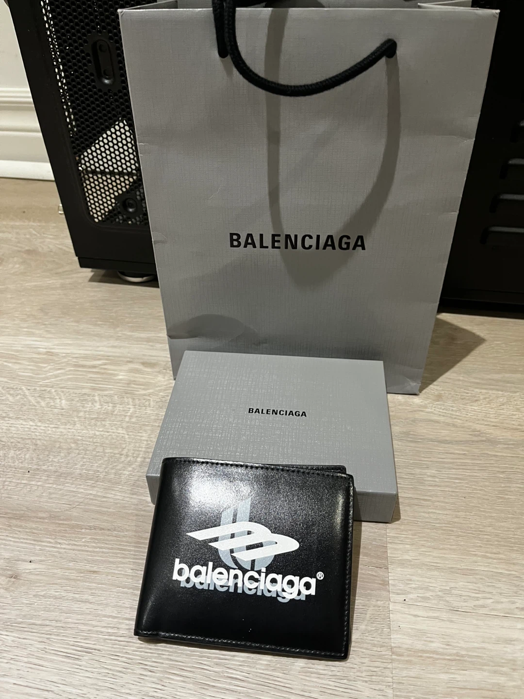 Balenciaga Black Leather Wallet - photo 2