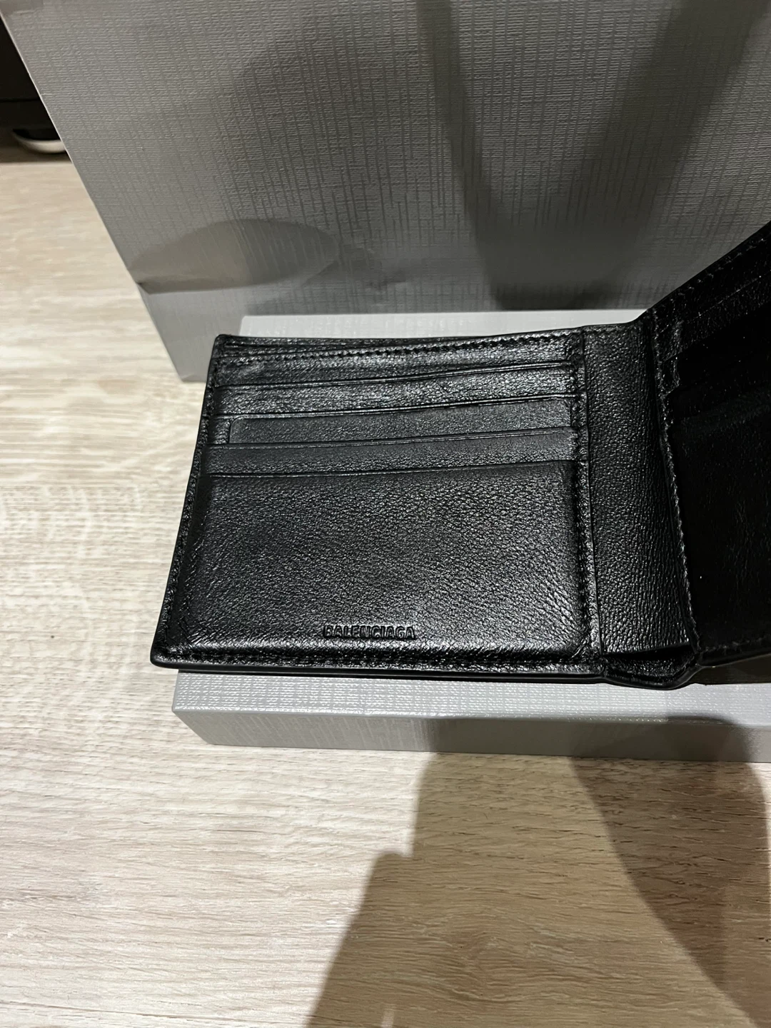 Balenciaga Black Leather Wallet - photo 5