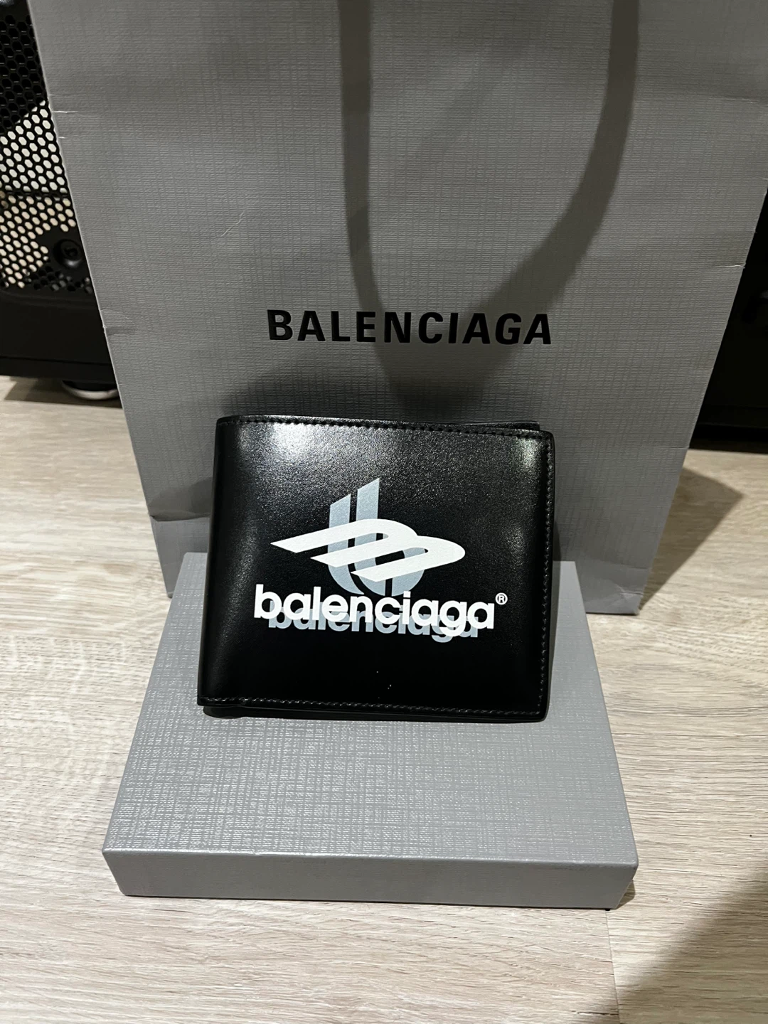 Balenciaga Black Leather Wallet