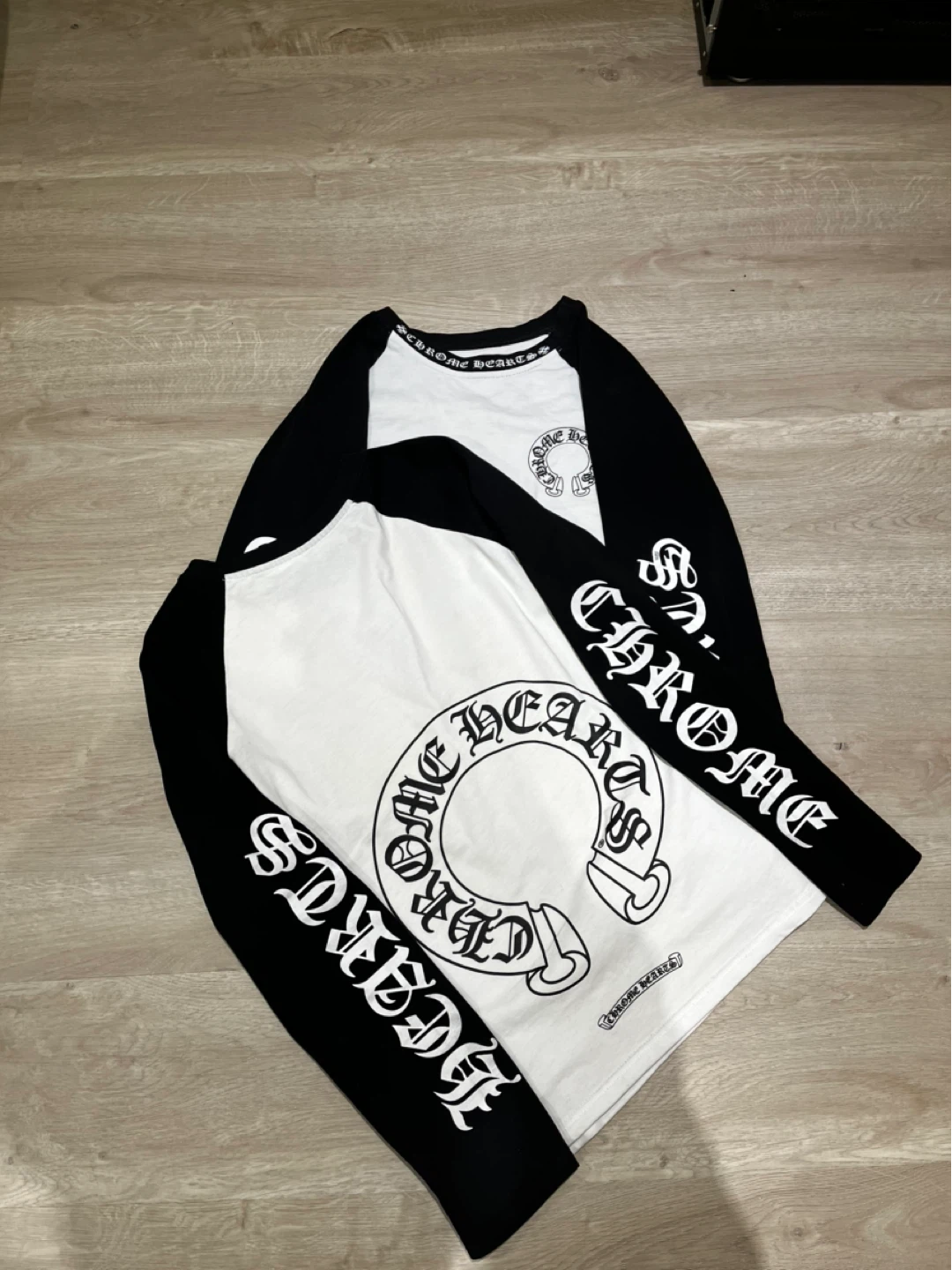 Chrome Hearts Black & White Long Sleeve Shirt - photo 3