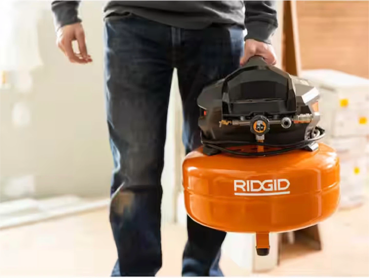 RIDGID 6 Gallon Air Compressor & 3-Tool Combo Kit - photo 4
