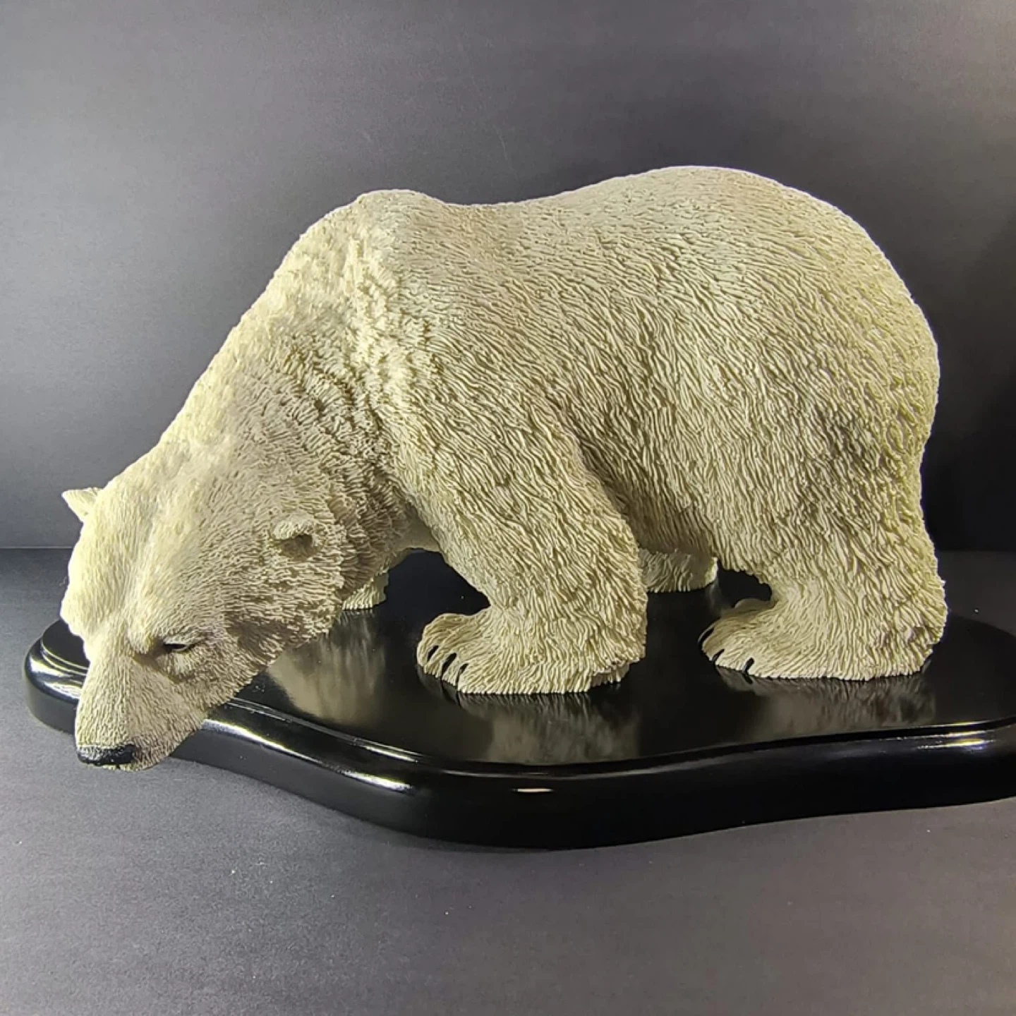 Polar Bear Sculpture | Signed Northern Tital | Large Decor Piece