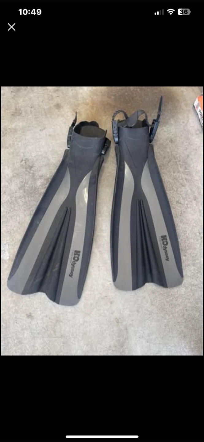 H2Odyssey Thruster Fins.  size XL