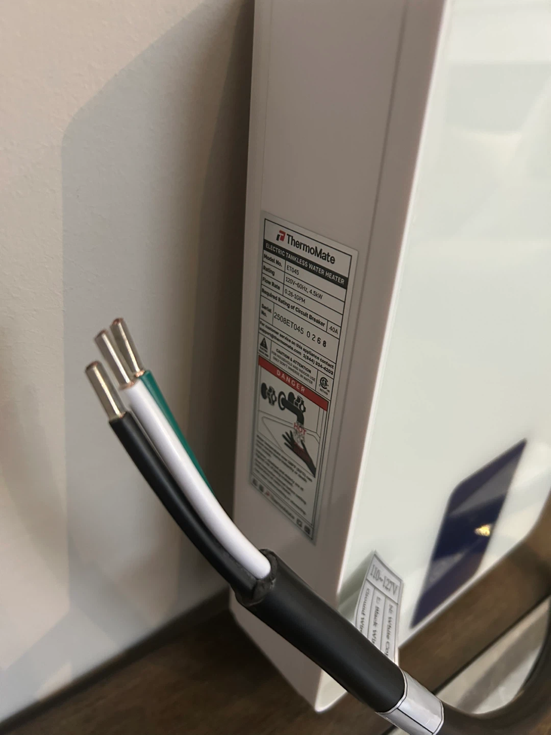 ThermoMate Mini Electric Tankless Water Heater - ET045 - New - photo 4