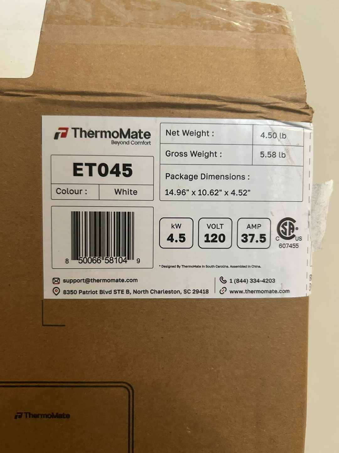 ThermoMate Mini Electric Tankless Water Heater - ET045 - New - photo 5