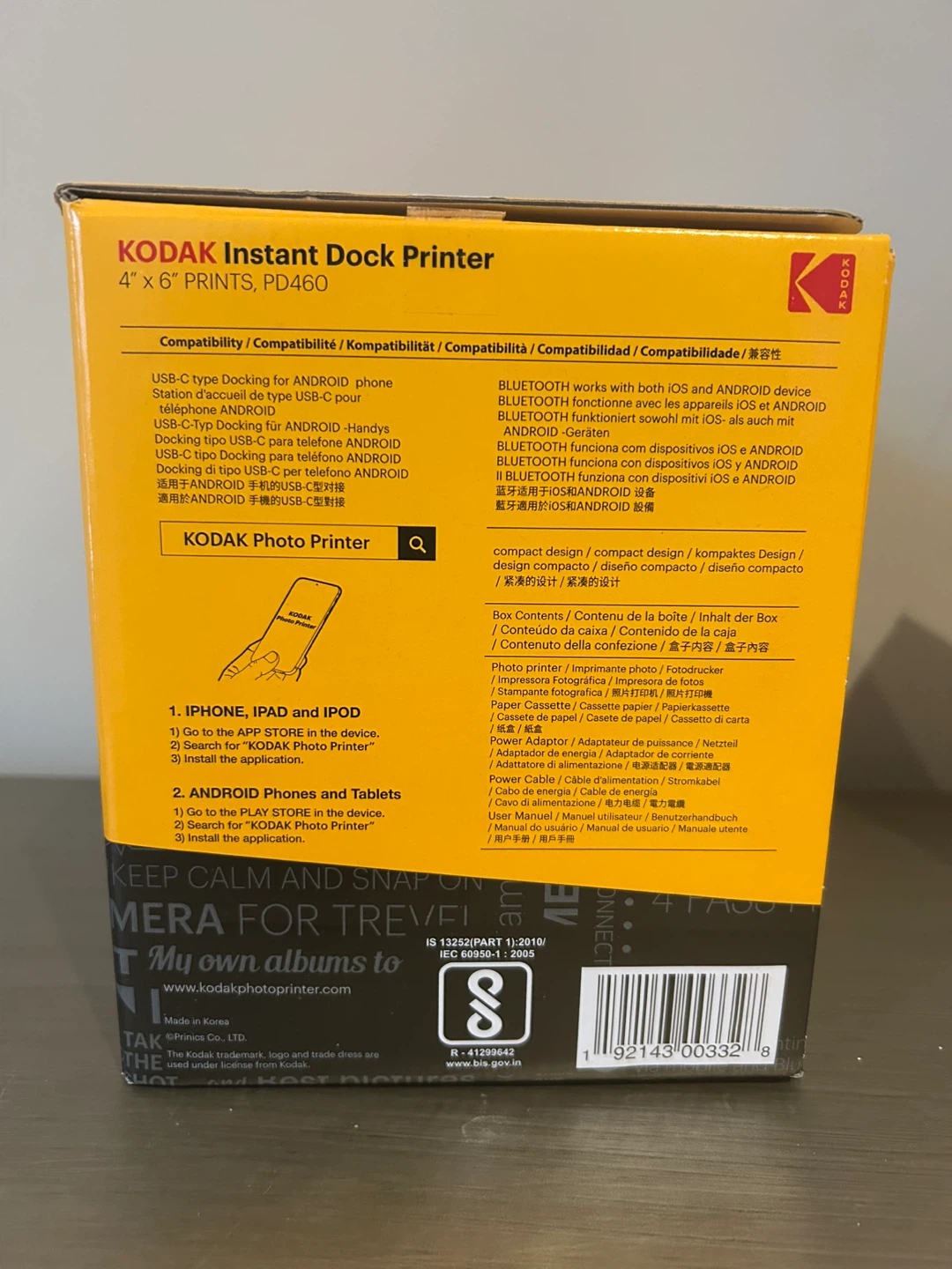 KODAK Instant Dock Photo Printer PD460+Extra Paper & Cartridges - photo 4