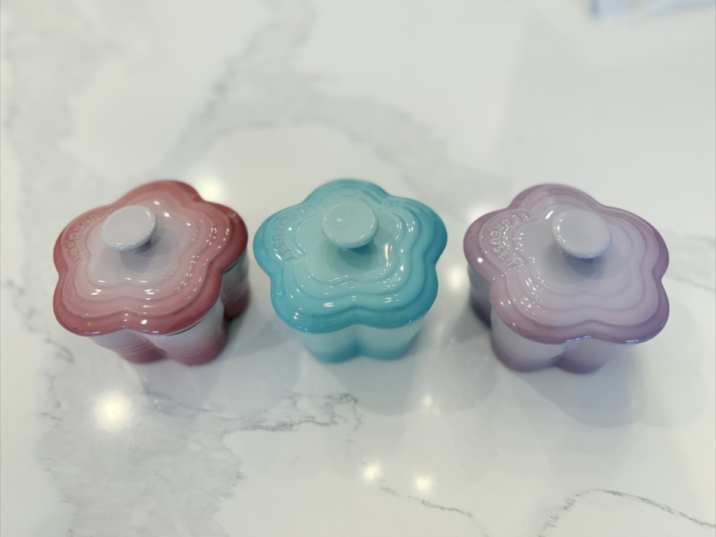 Le Creuset mini Flower Ramekins Set of 3