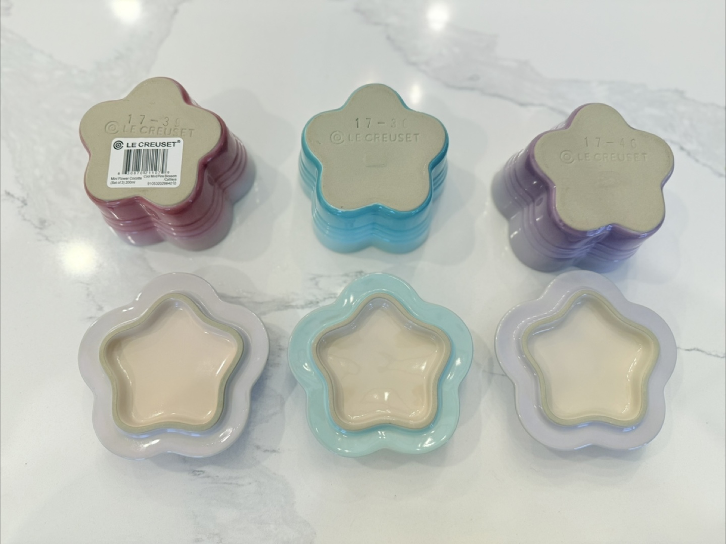 Le Creuset mini Flower Ramekins Set of 3 - photo 2