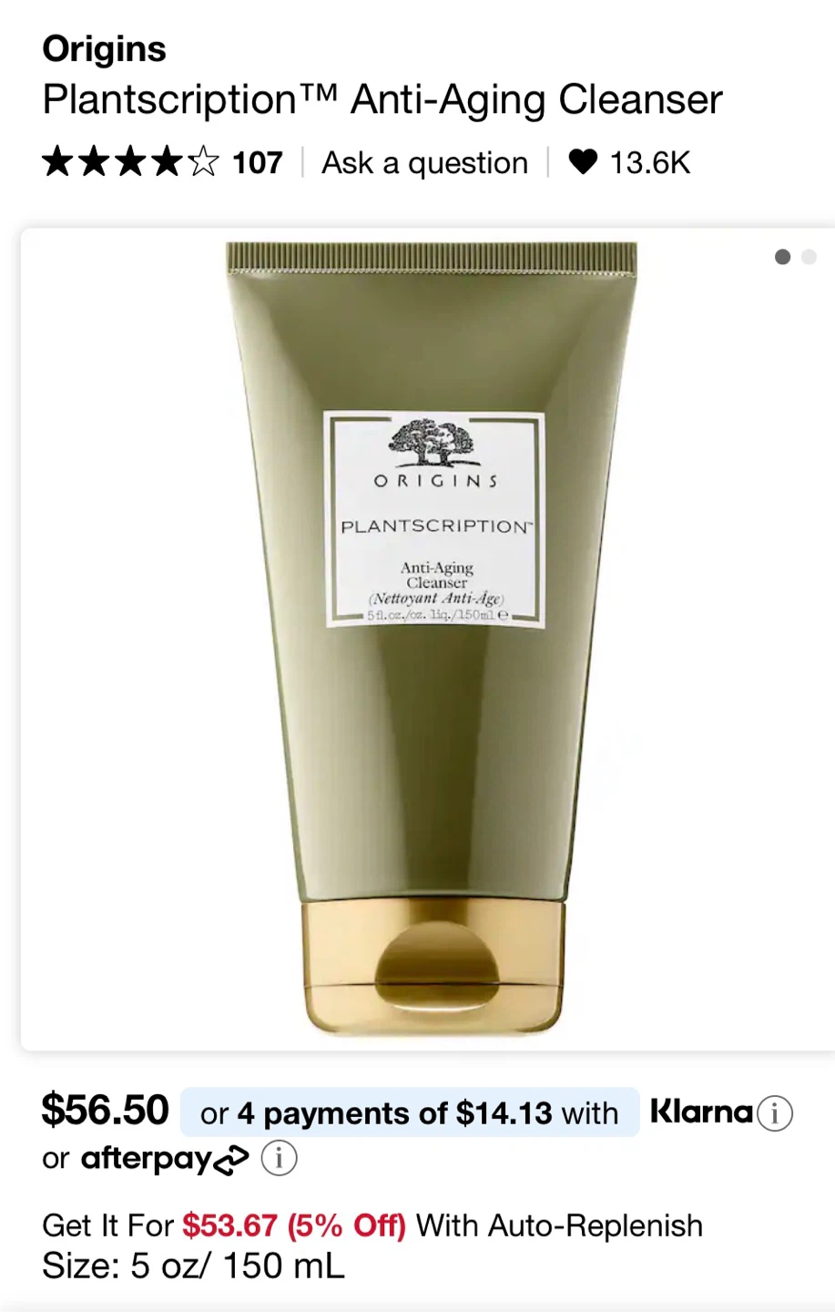 Origins Plantscription Anti-Aging Cleanser