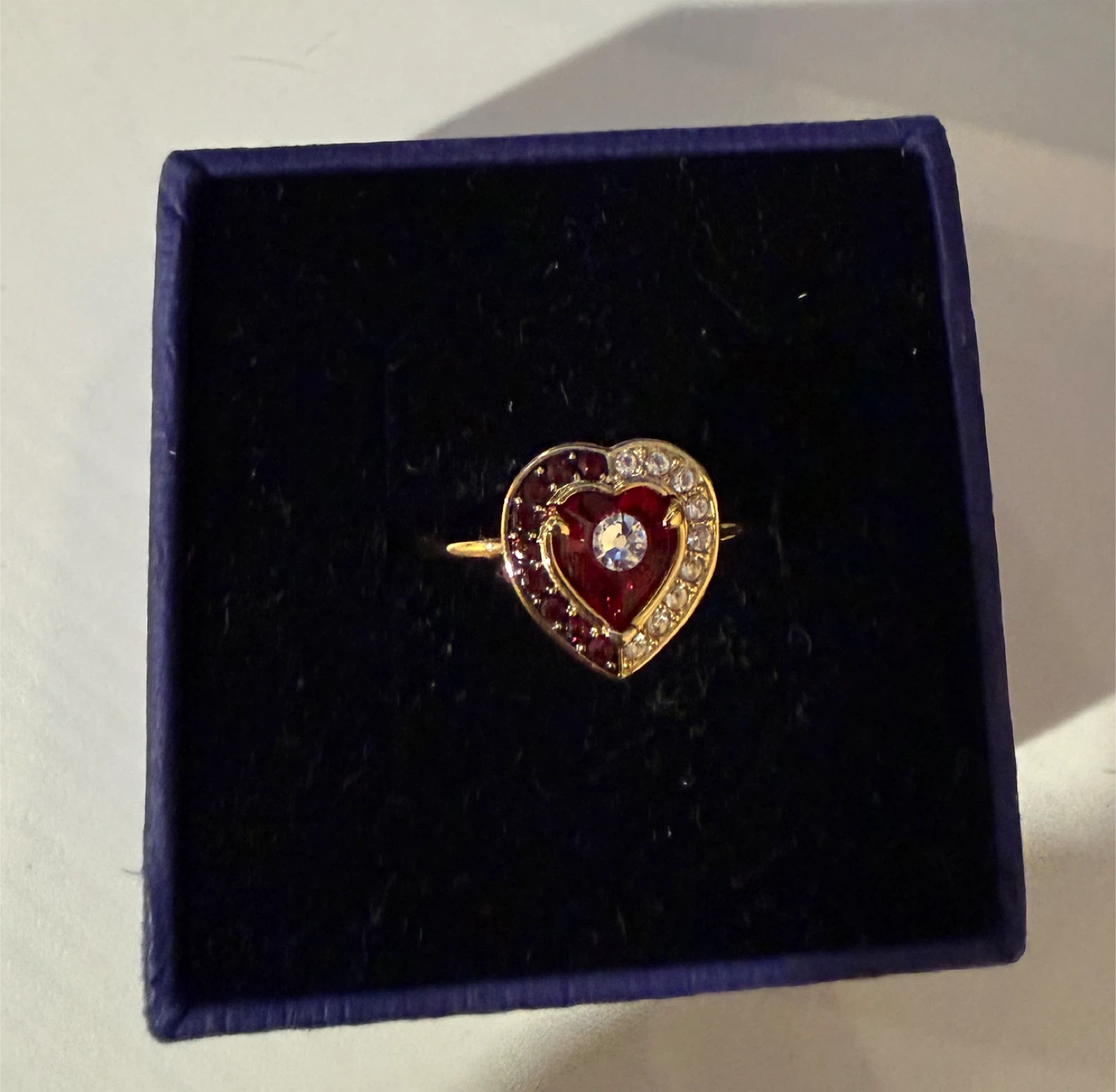 Swarovski Heart Ring with Box - photo 3