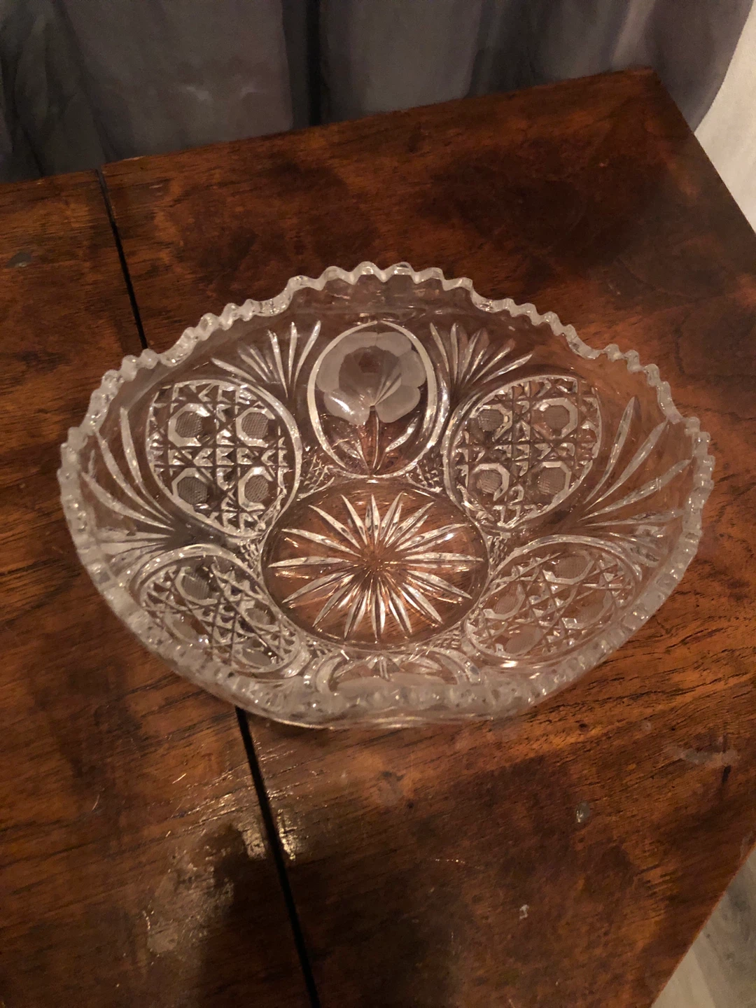 Vintage Clear Glass Bowl - photo 2