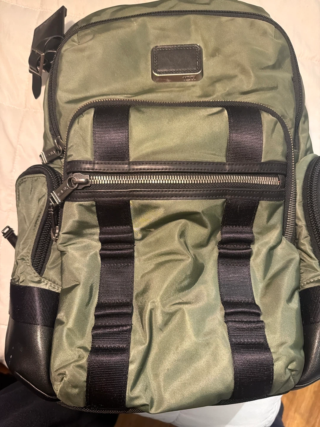 Tumi Olive Green Backpack