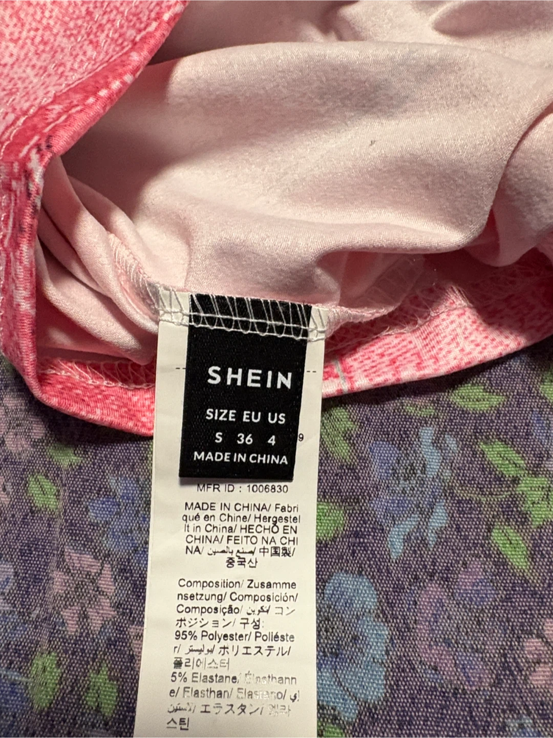 Shein Pink Long Sleeve Top - Size S - photo 2