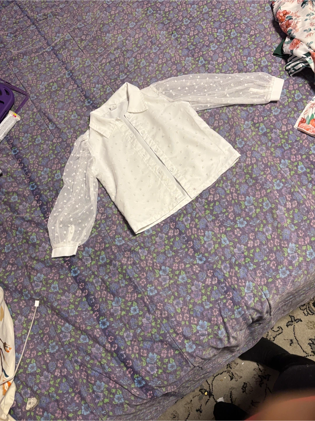 Shein White Blouse - Size 5Y