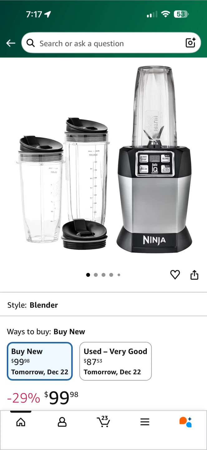 Ninja Auto-IQ 1000W Blender - photo 2